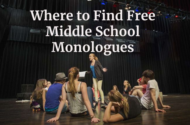 Where to Find Free Middle School Monologues